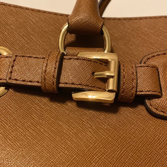 Michael Kors Hamilton Brown Satchel Purse NWT $298 - Picture 5 of 12